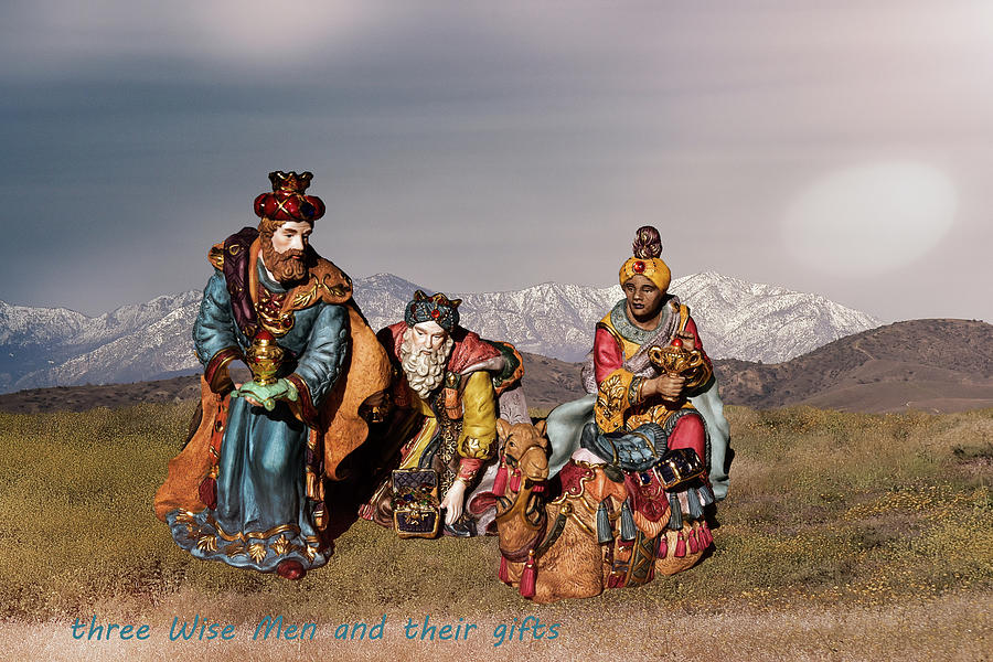 Three Wise Men II Digital Art by Linda Brody