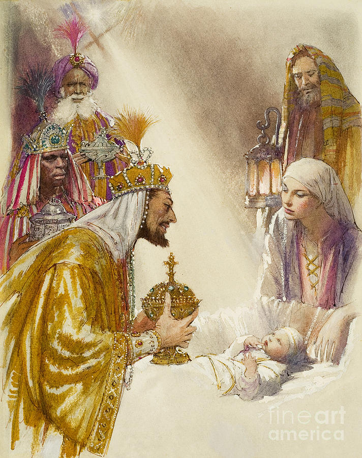 Jesus Christ Painting - Three Wise Men by John Millar Watt