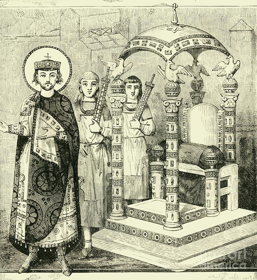 Throne Of The Byzantine Emperors Drawing by Print Collector