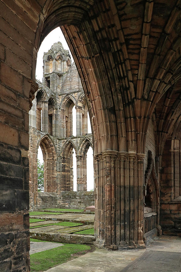 Through An Arch at Elgin Cathedral Photograph by Dave Mills