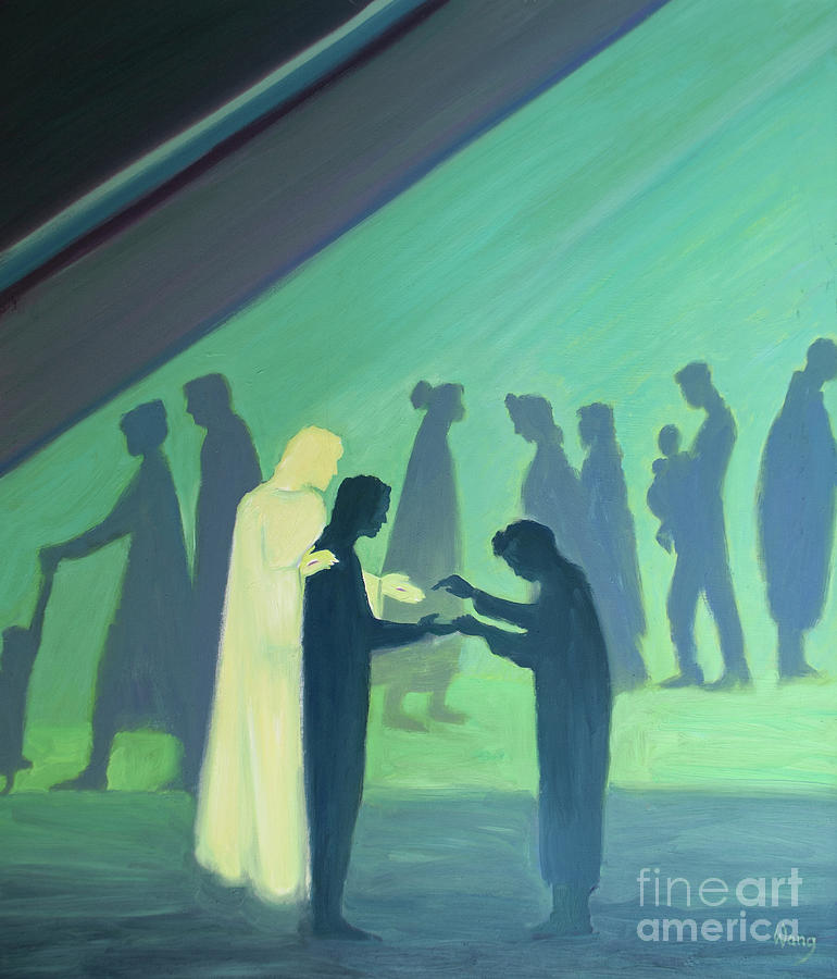 Through Our Smallest Words And Actions Christ Shows Out His Love To Other People Painting by Elizabeth Wang