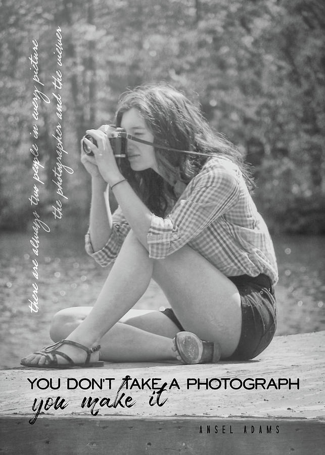THROUGH THE LENS quote Photograph by Jamart Photography