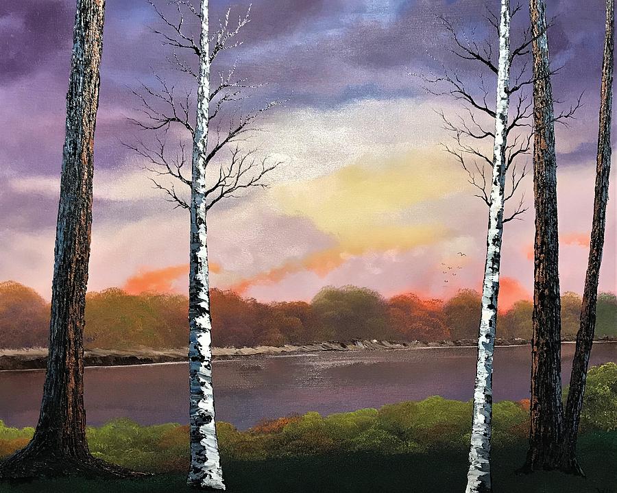 Through The Trees Painting by Willy Proctor