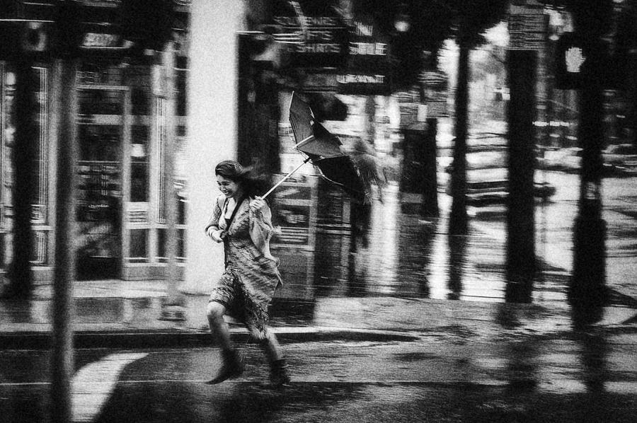 Street Photograph - Through The Wind And The Rain by Hayk Shalunts