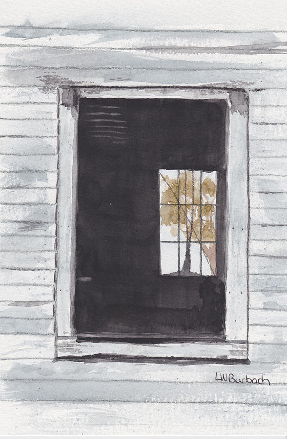 Through the Window Painting by Lisa Burbach