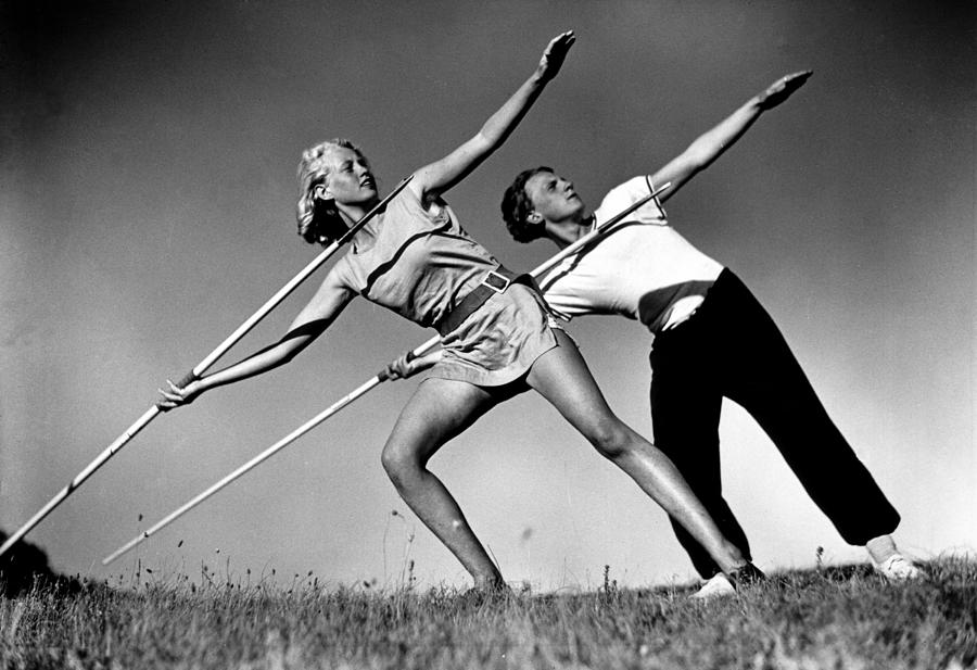 Throwing Javelins Photograph by Alfred Eisenstaedt