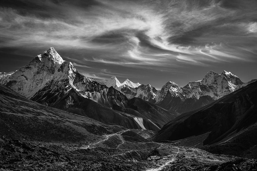 Thukla Pass En Route To Everest Photograph by Owen Weber
