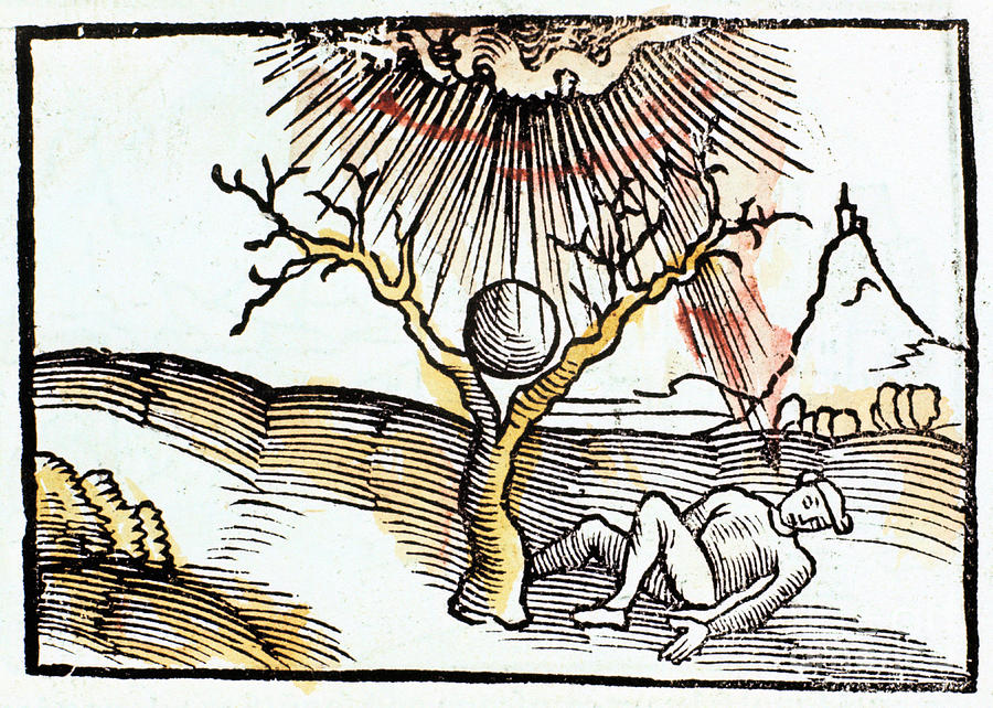 Thunderbolt Or Lightning, 1508. Artist Drawing by Print Collector