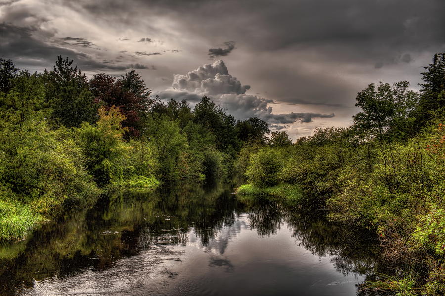Thunderhead Over The Plover River Photograph by Dale Kauzlaric