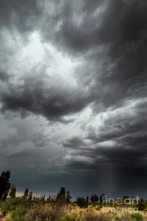 Spring Photograph - Thunderstorm In The Australian Outback by Stephen Burt/science Photo Library