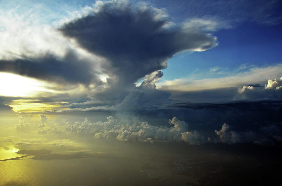 Thunderstorm Over Ibiza At Sunset Photograph by By Ltce