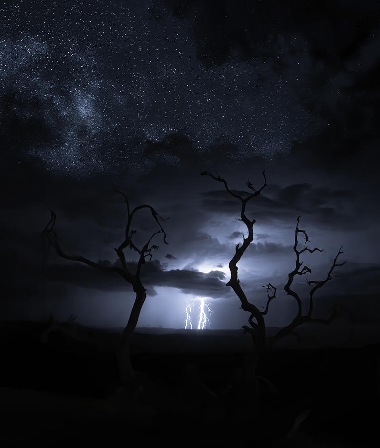 Thunderstorms And Dark Sky Photograph by Cvv
