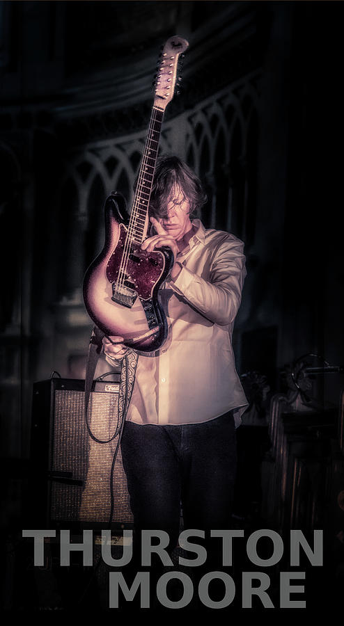 Thurston Moore guitar Color Photograph by Micah Offman