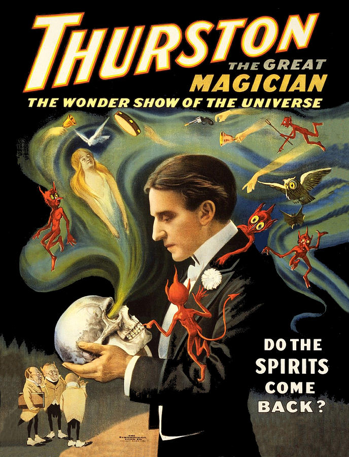 Magician Digital Art - Thurston, the great magician by Long Shot