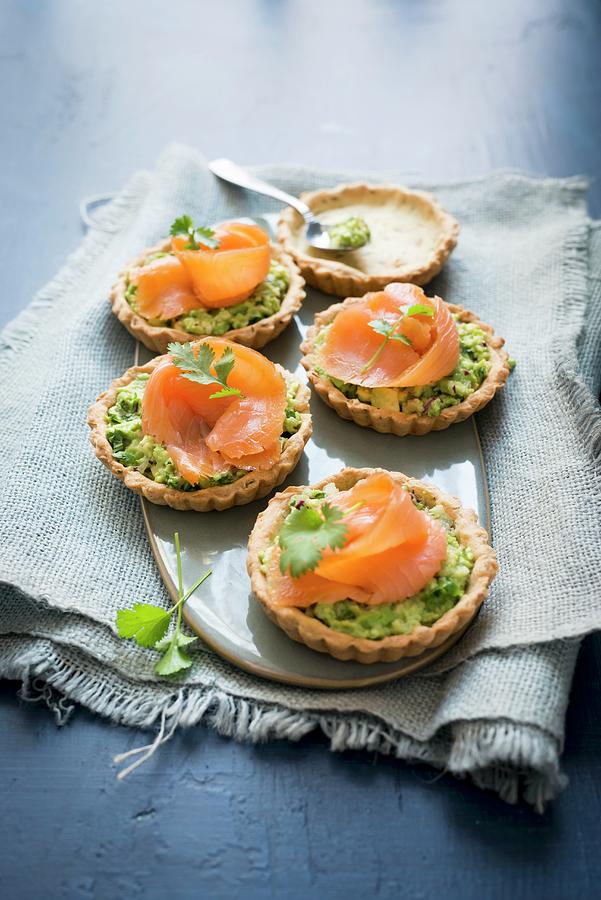 Thyme And Salmon Tarts Photograph by Manuela Rther