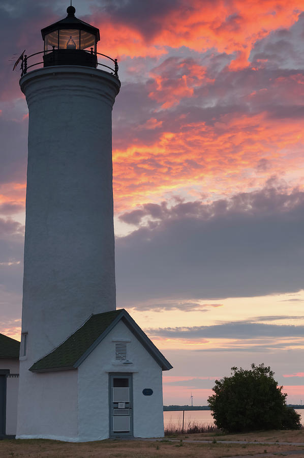 Sunset Photograph - Tibbetts Lighthouse At Dusk #2 by Anthony Paladino