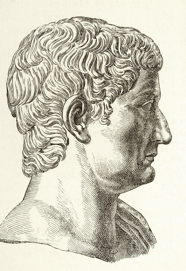Tiberius Caesar Augustus, Second Roman Emperor Painting by Unknown