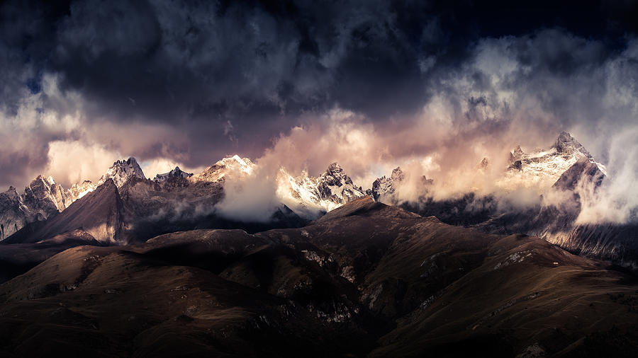 Mountain Photograph - Tibet Snow Mountain ?????? by Qiye????