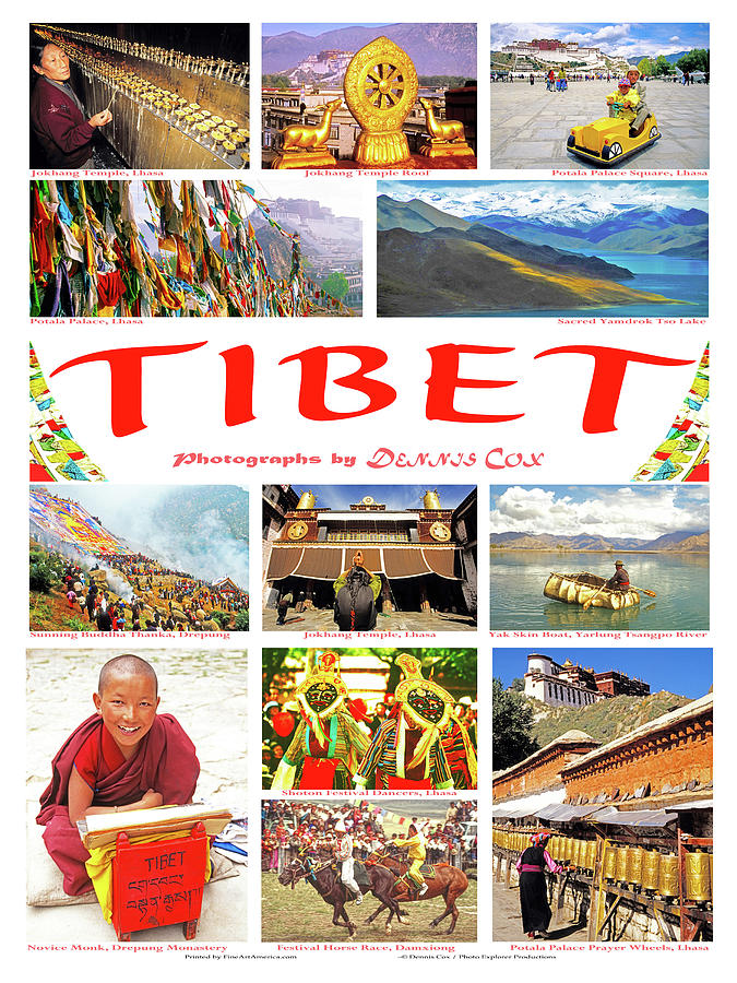 Tibet Travel Poster Photograph