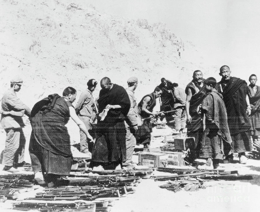 Tibetan Monks Surrender Photograph by Bettmann