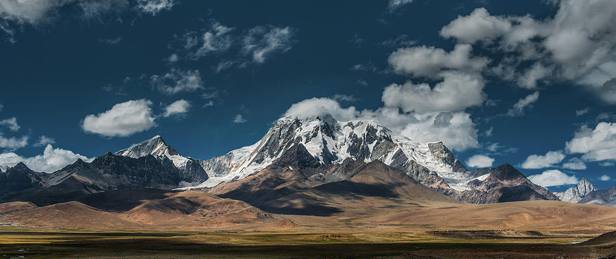 Tibetan Mountain Range Photograph by Coolbiere Photograph