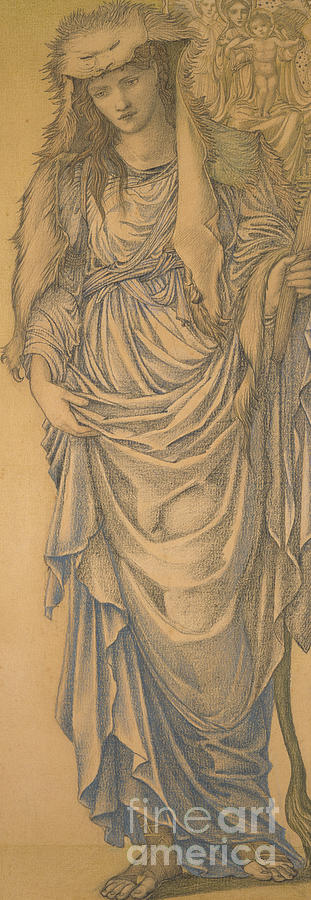 Greek Painting - Tiburtine Sibyl by Edward Coley Burne Jones