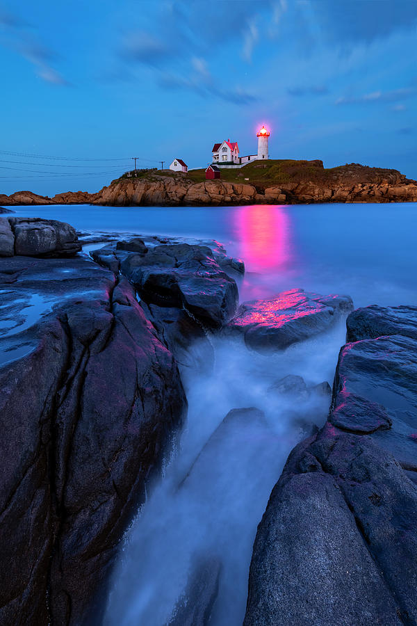Lighthouse Photograph - Tidal Rush by Michael Blanchette Photography