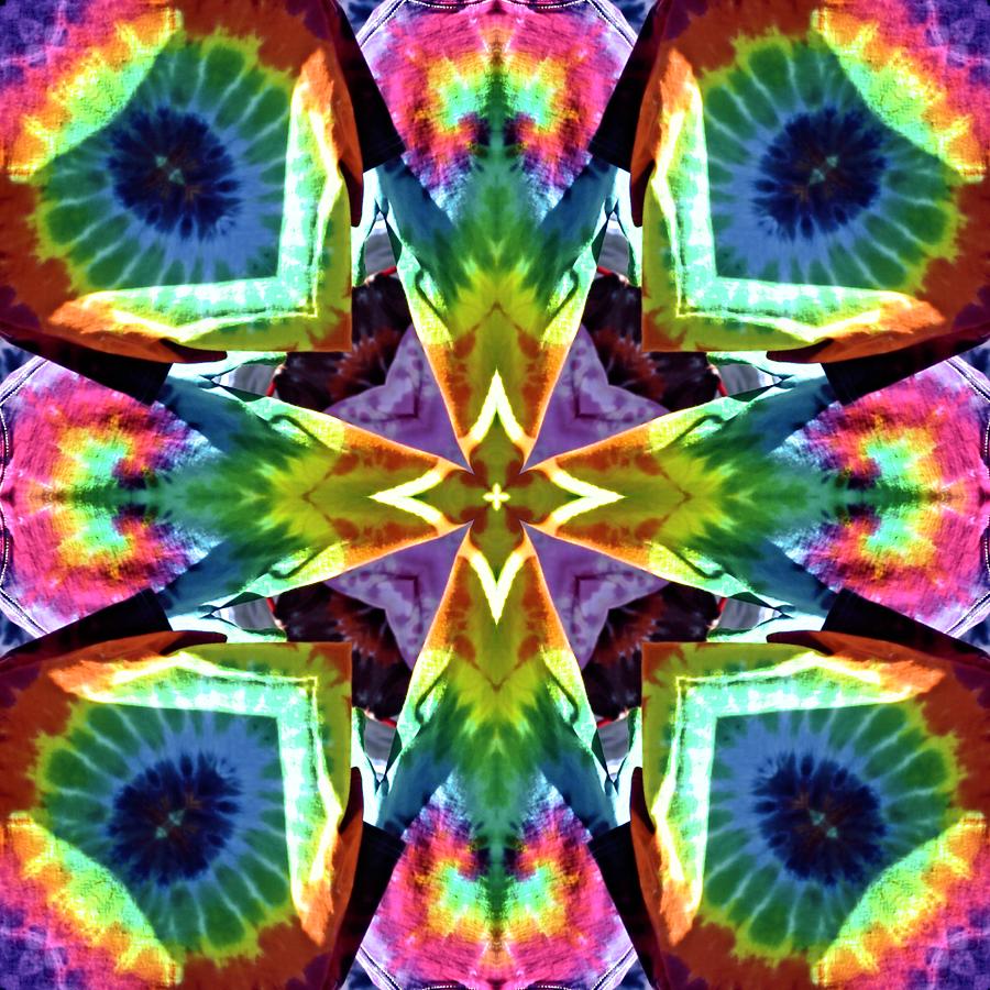 Tie Dye Kaleidoscope Digital Art by Sherrie Triest