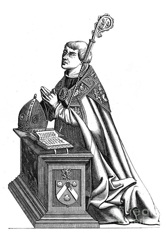 Étienne De Poncher 1446-1524, Bishop Drawing by Print Collector