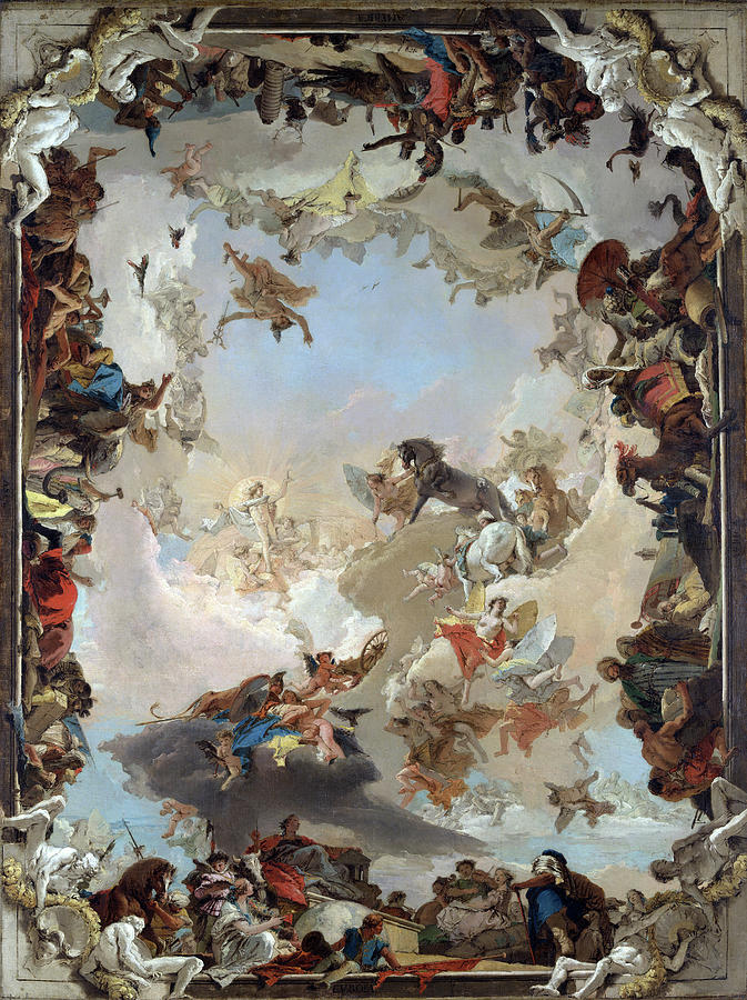 Allegory of the Planets and Continents, 1752 Painting by Giovanni Battista Tiepolo
