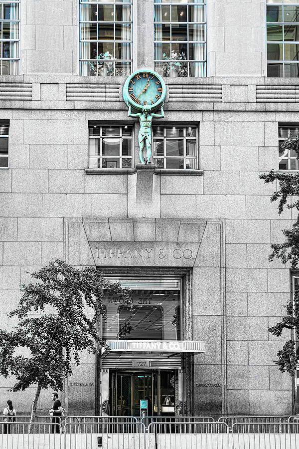 Tiffany Blue Clock Photograph by Sharon Popek