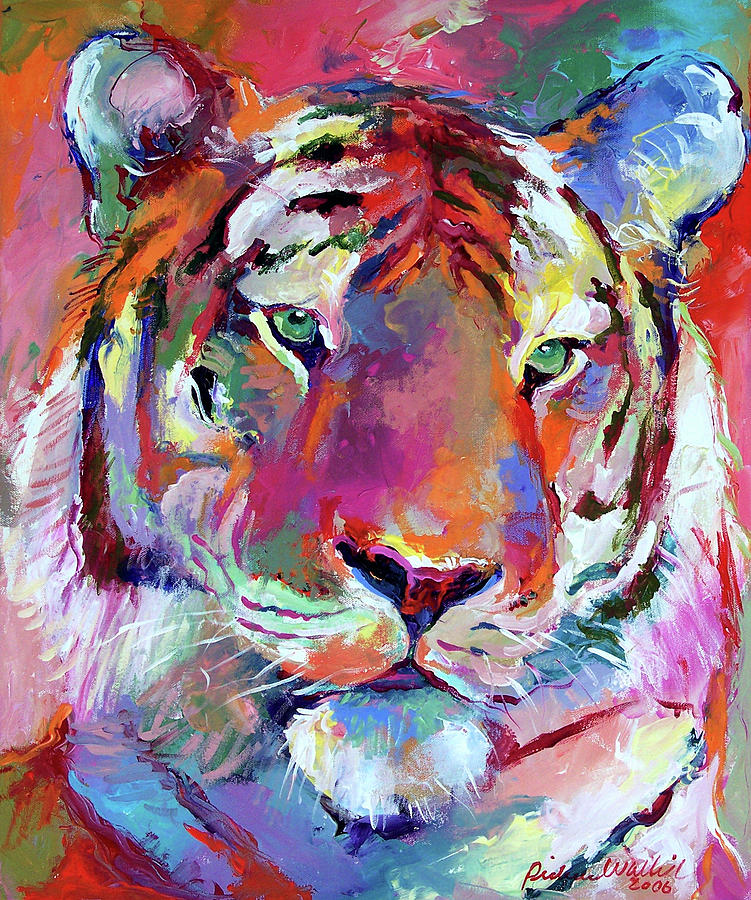 Tiger Painting - Tiger 4 by Richard Wallich
