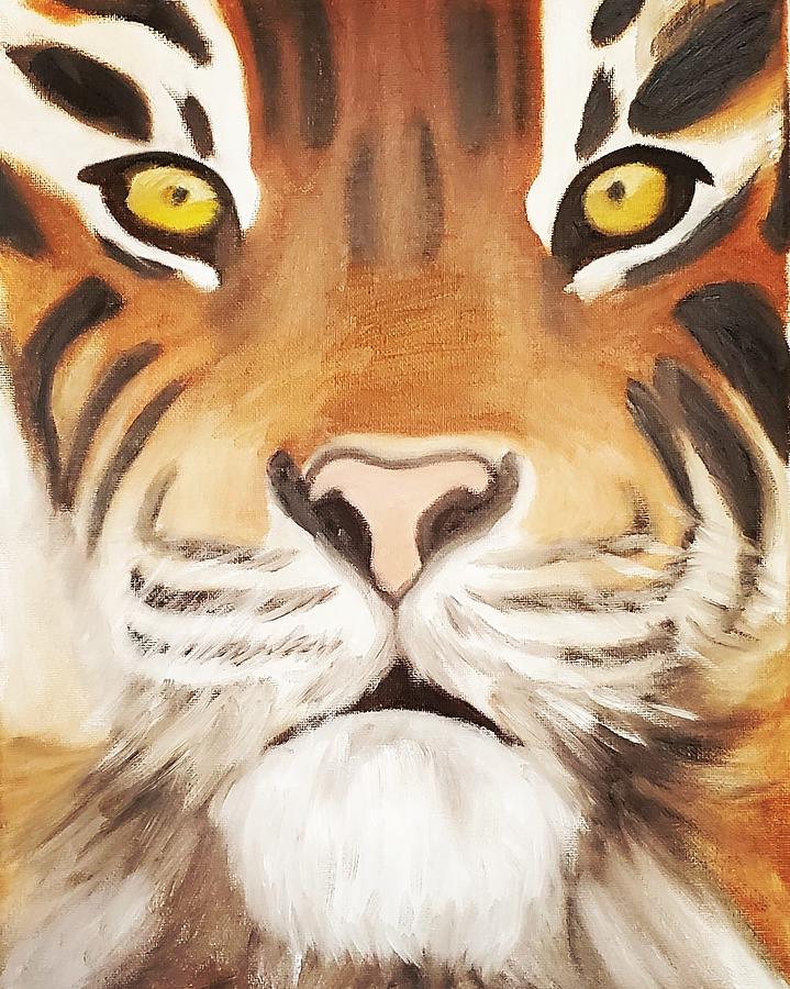 Tiger Painting by Amy Kuenzie