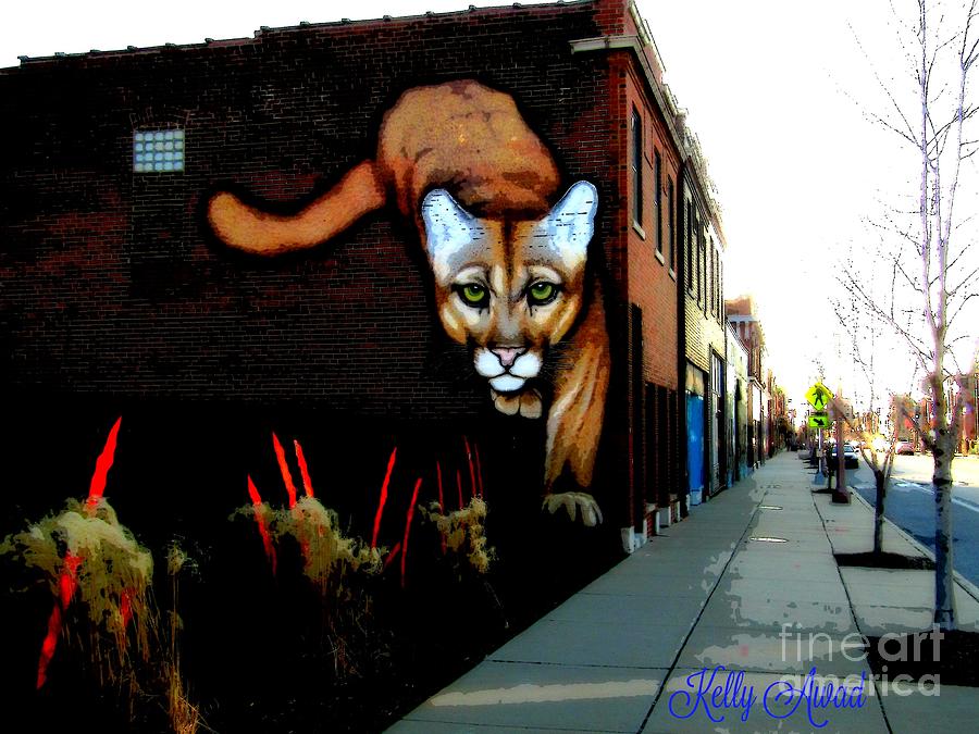 Cougar Mural in the Grove Photograph by Kelly Awad