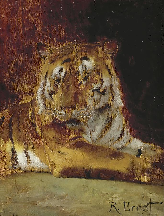 Wildlife Painting - Tiger by Rudolf Ernst