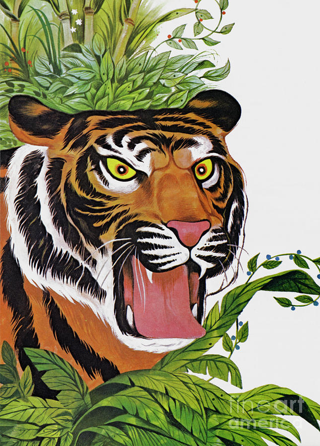 Tiger, Tiger, burning bright  Painting by Richard Hook