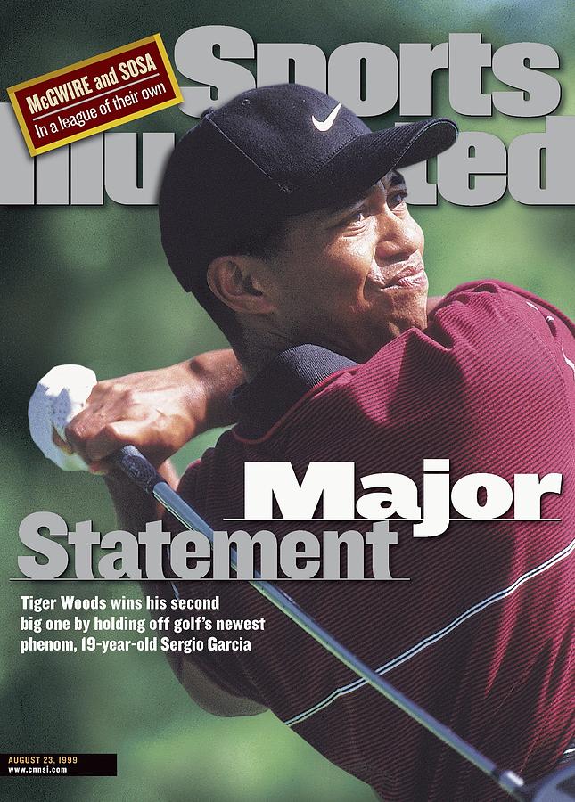 Tiger Woods, 1999 Pga Championship Sports Illustrated Cover Photograph by Sports Illustrated