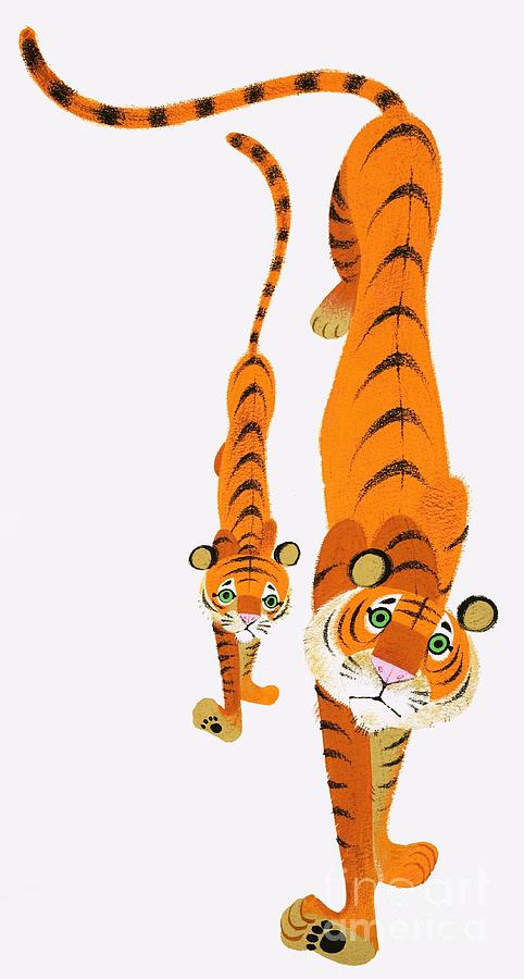 Tigers Painting by English School