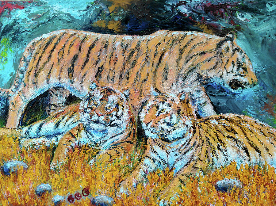 Tiger Painting - Tigers Rule by George I Perez
