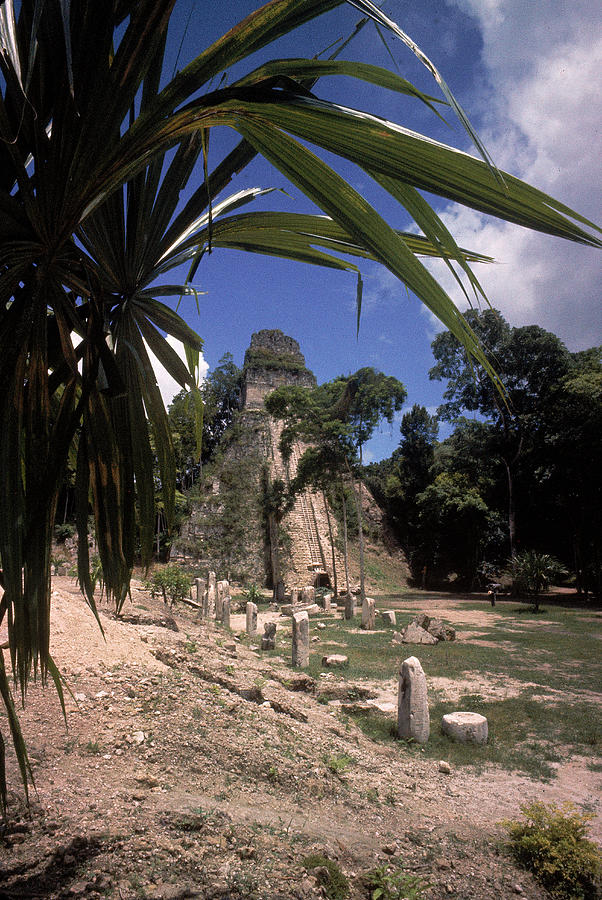 Mayan Photograph - Tikal Temple I by Thomas D. McAvoy