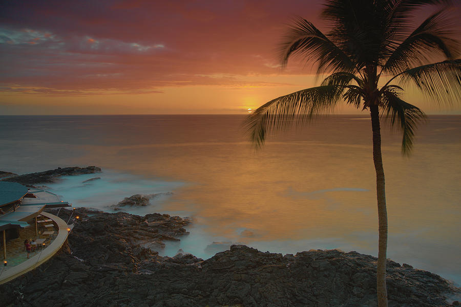 Tiki sunset Photograph by Ivan Franklin