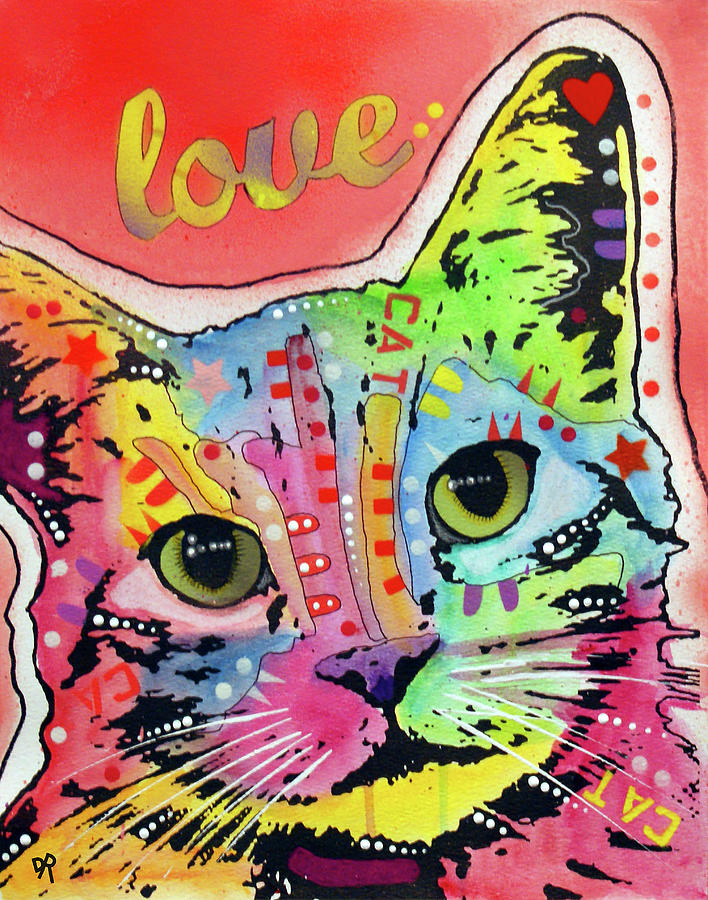 Tiltcat Love Mixed Media by Dean Russo - Fine Art America