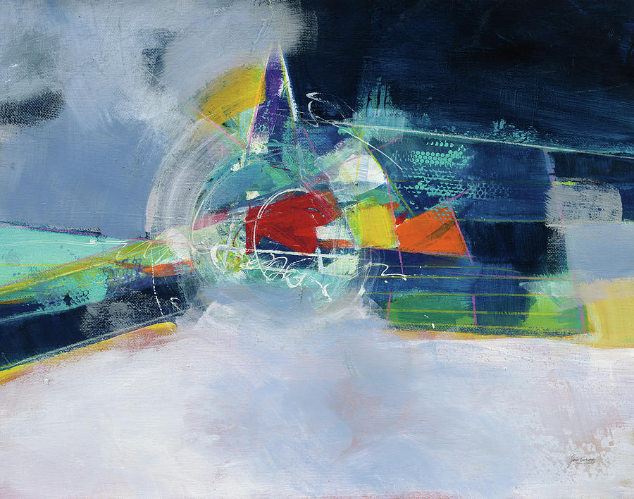 Abstract Painting - Time And Space by Jan Griggs Abstract Painting - Time And Space by Jan Griggs