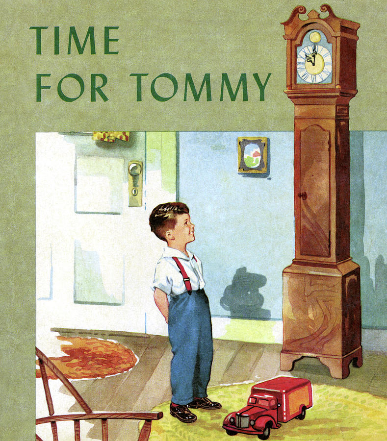 Clock Painting - Time For Tommy by Imogene M. McPherson