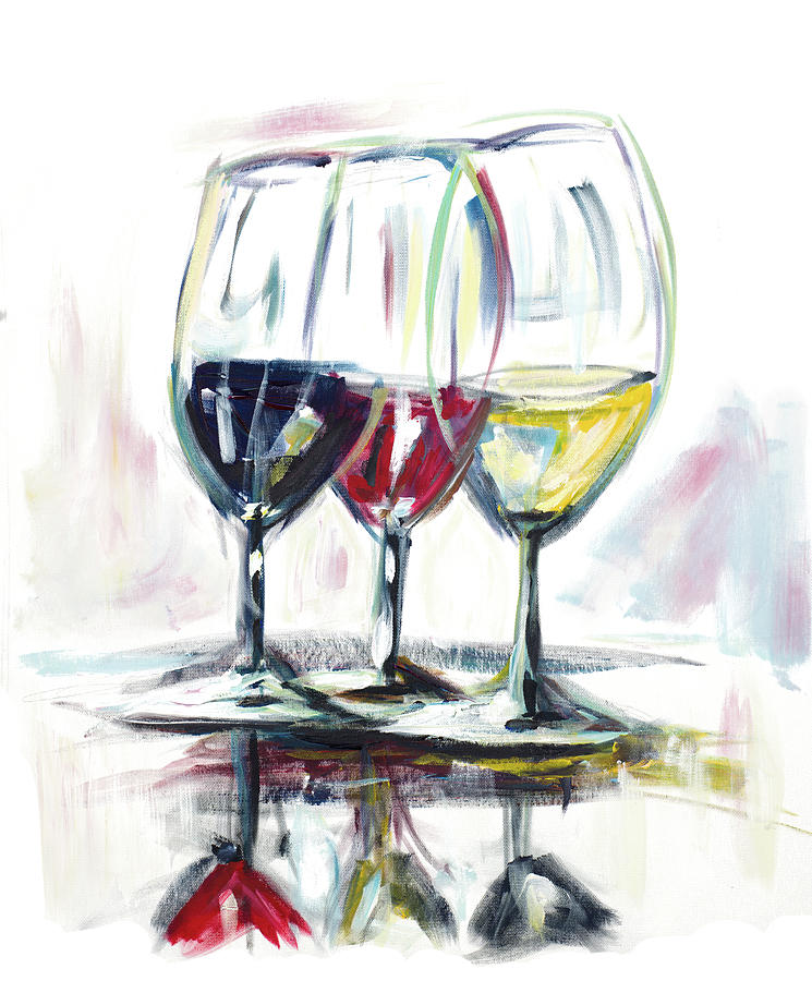 Wine Painting - Time For Wine II by Andy Beauchamp