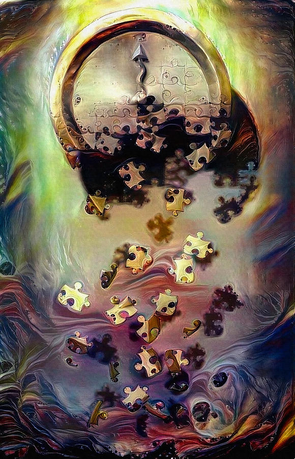 Time is falling to pieces Digital Art by Bruce Rolff