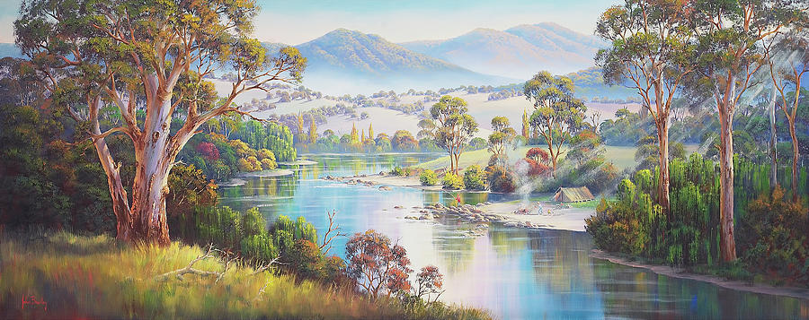 Mountain Painting - Time Out by John Bradley