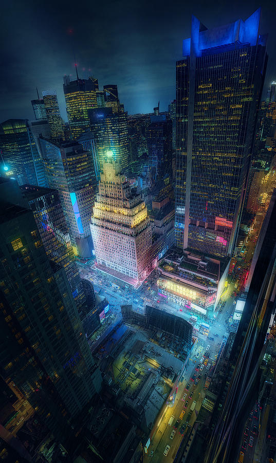Creative Edit Photograph - Time Square Into The Spider-verse by Dani Otero Sobrino
