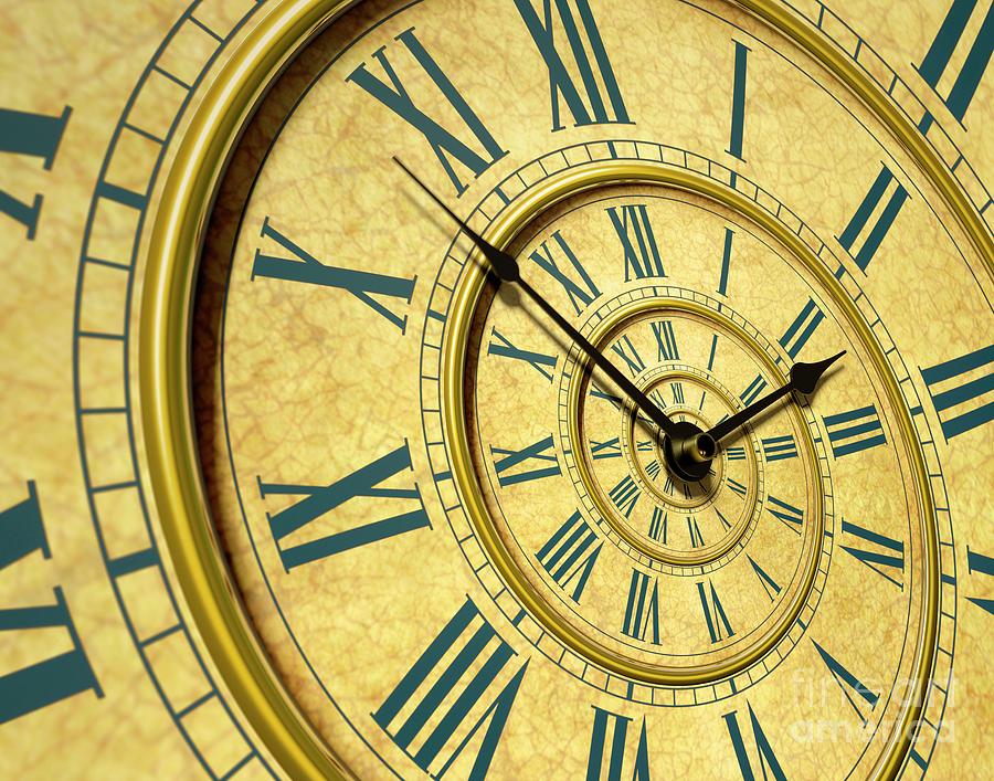 Timeless Clockface Abstract Illustration. Photograph by David Parker ...