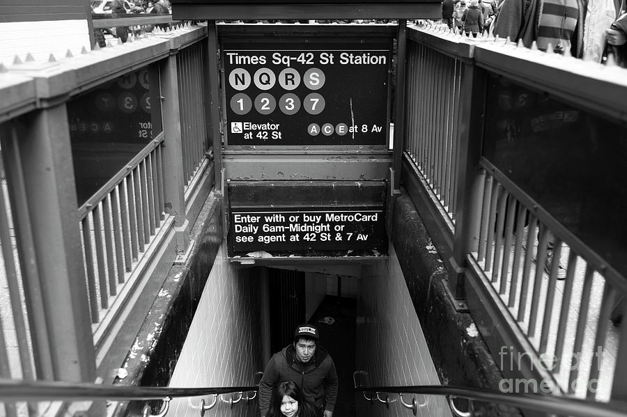 Times Square 42nd St Station New York City Photograph by John Rizzuto